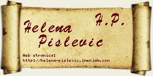 Helena Pislević vizit kartica